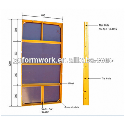 construction paint plywood steel frame euro formwork